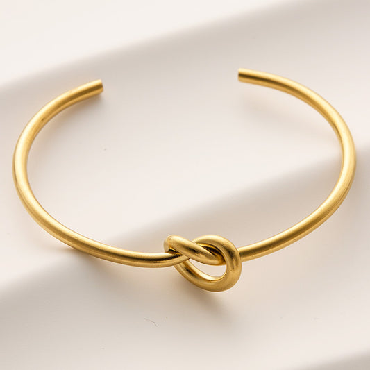 LUMNA – Twist Elegance Armband, Roestvrij Staal